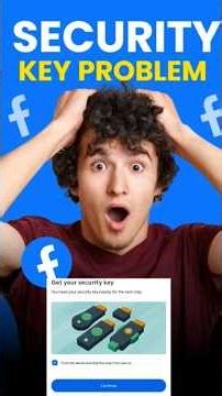 get security key problem on facebook | Security key kaise thik kare 🤔 passkey kaise hataye #shorts