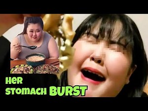 Her stomach stomach BURST. Pan Xiaoting. Mukbang challenge.