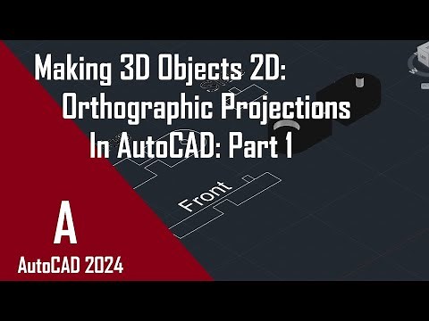 How to Make Orthographic Projections from Isometric Model in AutoCAD (Part 1)