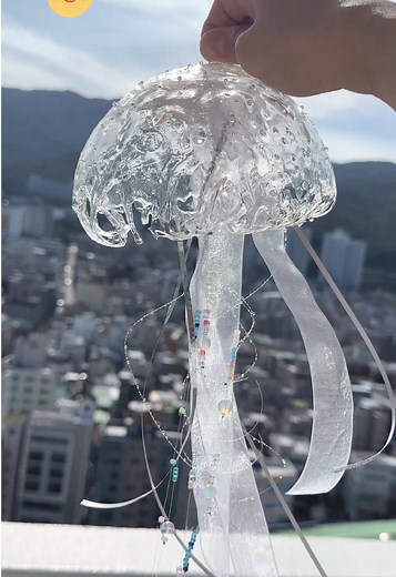 풍선과 레진으로 해파리 만들기 비법 공개