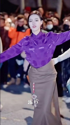 美美的拥珍*藏族舞.鍋莊舞*来自白玉县的藏族姑娘*卓热查姆能歌善舞的舞者 #xiaolitv