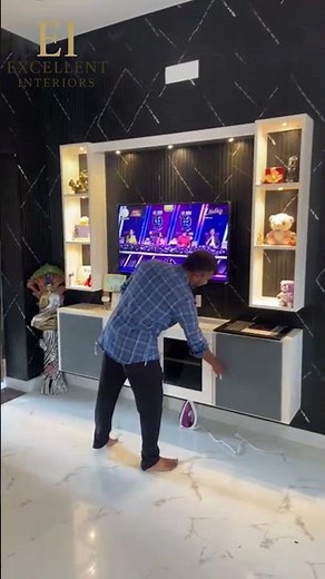 ✨ Modular TV Panel Full Transformation | Excellent Interior | Modern Living Room Design