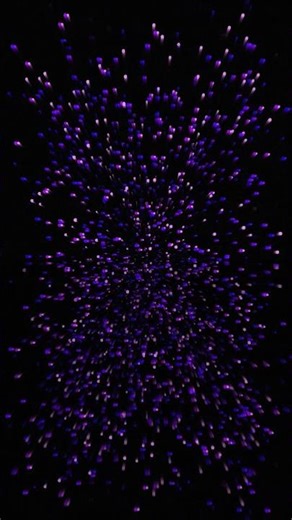 Ultraviolet code art pulsing at terminal velocity. Is this math visualization or #Shorts