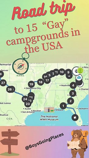 I love the begining of a new adventure and this road trip is definitely one !!! Im stopping at 15 gay campgrounds along the way yhis time. #gayadventures #gayboy #usacampin #gaycampin #gaytraveler #gays #travel #vacation #trail