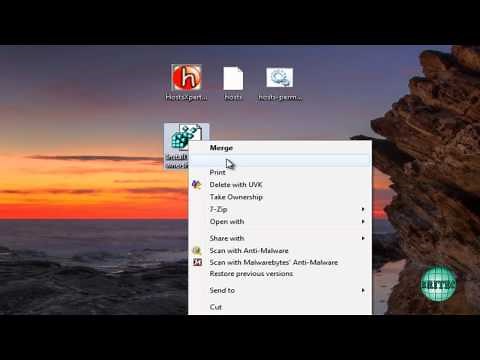 How to Edit or Replace Hosts File in Windows 7 by Britec