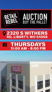 🏆⏰Liberty WAREHOUSE Auction—Preview Photos! 📱SCAN, BID, WIN, & SAVE—Buy the Pallet! 🔥LIVE BIDDING: Thursday, December 11th from 11:00AM-8:00PM (Preview items & place initial bids in-person, then bid on-the-go in the app!) 🛻PICKUP: Friday, December 12th from 7:00AM-6:00PM 📍WHERE: 2320 S. Withers Road, Liberty, MO 64068 ✅Download the My Retail Rebel app: https://www.retailrebel.com/download-myretailrebel LIVE bids start at just $10! 💌For Warehouse Auction-related inquiries, please contact: h