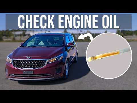 How to Check Engine Oil Level - Kia Sedona (2015-2021)