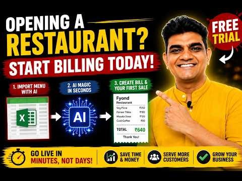 Opening a Restaurant? Start Billing Customers Today | AI Menu Import & Free POS Setup