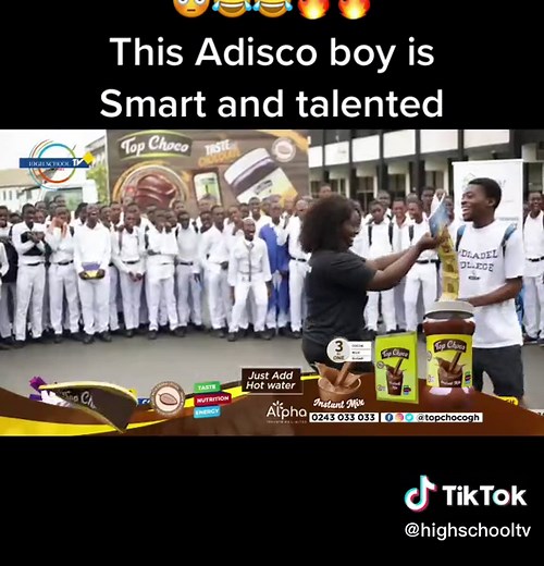 🤣🤣🤣🤣, What did you hear? On the spot freestyle for @topchocogh 💯🔥 from @adisco.live... They are back again. Please Subscribe to High School TV Gh on YouTube and enjoy all the episodes of WTB Season 6. Singing category proudly sponsored by @topchocogh Follow @wtbawards #wtbseason6 #topchoco #love #highschool #tv #talent #ghana
