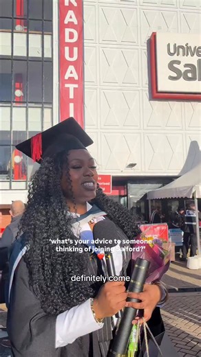 University of Salford on Instagram: "We spoke to our recent graduates today to gather their best tips for prospective students ✍️💻 The question: What’s one piece of advice you would give to current applicants? #salforduni #wintergraduation #graduation2025"