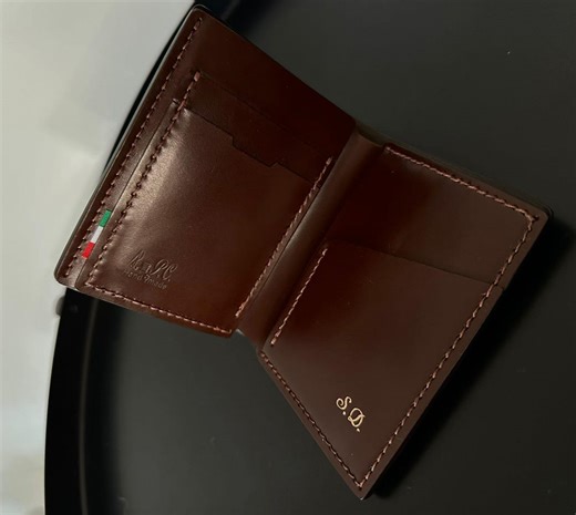 Shell Cordovan Leather Wallet, Pearl - Etsy