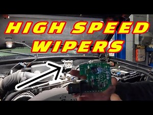 CUSTOMER STATES MY WIPERS ONLY WORK ON HIGH SPEED! GM WIPER CONTROL PULSE BOARD REPLACEMENT
