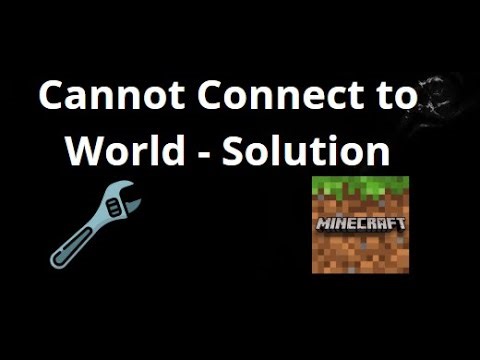 How to Fix Cannot Connect to World Error in Minecraft Bedrock Tutorial