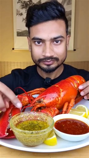 Eating Giant Lobster with Spicy Sauce 🦞🔥 | Seafood Mukbang ASMR | Juicy Lobster Meat Eating Sounds