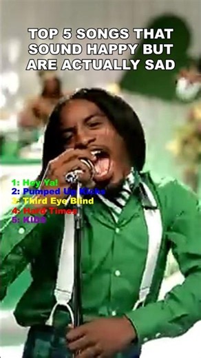 TOP 5 SONGS THAT SOUND HAPPY BUT ARE ACTUALLY SAD #shorts #music #viral #ranking #sadtruth #songs