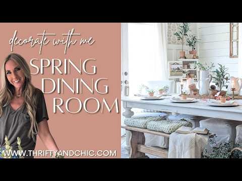 Decorate With Me for Spring 🌸 | Cozy Cottage Dining Room Styling Ideas