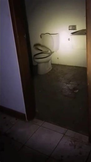 ghostly presence in abandoned toilet of Haunted House | caught on camera. #mdzahiradil #shorts