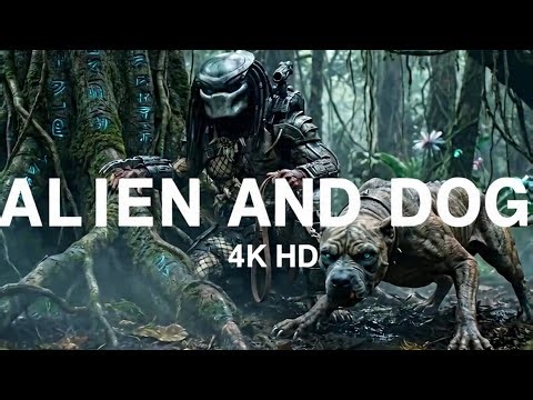 FRIENDSHIP OF ALIEN AND DOG CHANGE INTO ACTION.🛸🐕,#viral,#ai,#action .