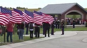 Fallen Marine Corporal Daegan Page was laid to rest with full military honors including the Three-Volley Salute seen here. The three shell casings represent duty, honor, and sacrifice. Full coverage from the funeral: https://www.ketv.com/article/watch-live-the-funeral-of-fallen-marine-cpl-daegan-page/37635276 | KETV NewsWatch 7