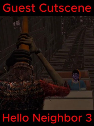 Hello Neighbor 3 Prototype 3 Guest Cutscene ! #horror #helloneighbor #helloneighbor3 #shorts #guest