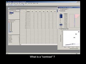 SAS JMP Software - Analysis of a Screening Experiment
