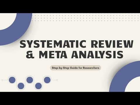 Systematic Review & Meta-Analysis Explained | Step-by-Step Guide for Researchers