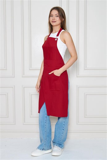 Cotton Artist Apron: Adjustable Straps, Large Pocket - Painter, Gardener, Teacher - Etsy