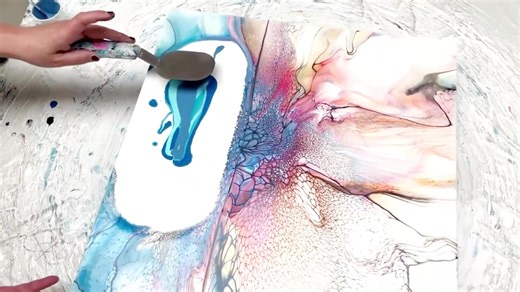 18K views · 429 reactions | Fluid Art Color Shift Magic! Watch Until The End!  | Waterfall Acrylics | Facebook