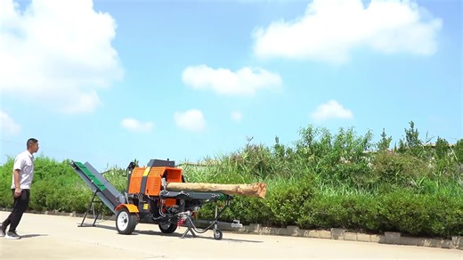 RIMA 2025 Hydraulic Log Splitting Machine with 30T Force, High-Speed Road Legal Auto Saw for Firewood Processing