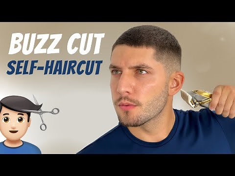 ASMR #5 Guard Buzz Cut Mid Fade Tutorial | How To Cut Your Own Hair