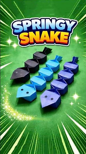 Origami Sliding Paper Snake | Origami snake | Fun & Easy Toy