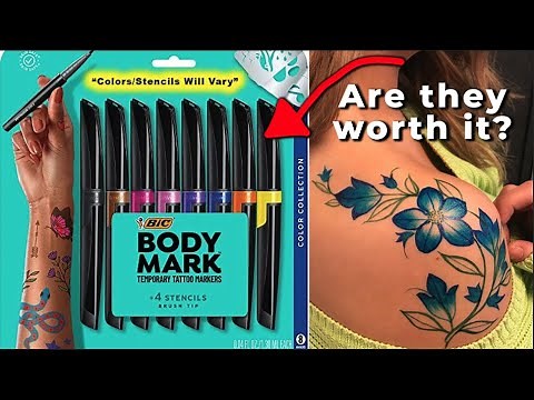 BIC BodyMark Temporary Tattoo Markers - Full Review