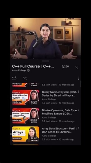 🚀 Best 4 YouTube Playlists to Master C++ in 2026!#coding #programming #learncoding#shorts