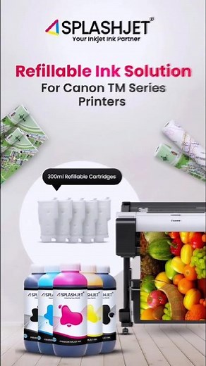 Splashjet offers superior quality Pigment Inks for canon TM 5200 plotters #shortvideo #shorts