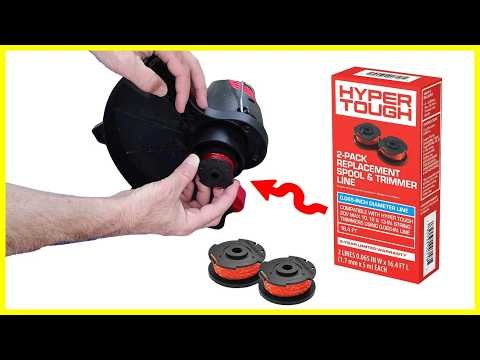 How to REPLACE SPOOL & STRING on Hyper Tough Weedeater!