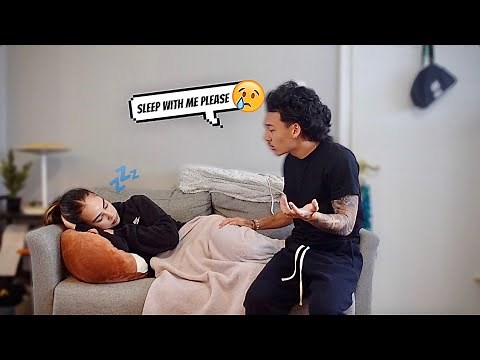 SLEEPING on the COUCH PRANK on My Boyfriend!! *he begged me to...*