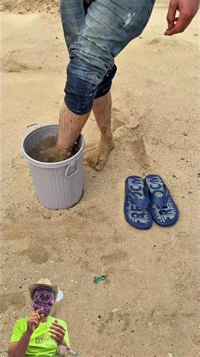 مشكلة بتواجه الكل! سر الجردل والمية اللي هيخلي رجلك ناشفة ونظيفة بعد البحر 🌊🔑#مخيمات_و_تخييم #فكره