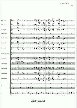 "Rose Bud" , N.Hefti, Count Basie, Big band arrangements, Archysax.net