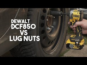 DeWALT DCF850 removing lug nuts