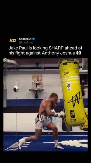 KNOCKOUT on Instagram: "Can Jake Paul do the impossible?? 😳 (via @jakepaul) #knockout #jakejoshua"