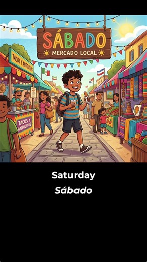 Days of the week en español #spanishforbeginners