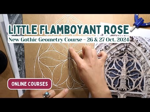 Draw a Gothic Rose Window with compass and ruler - online geometry course