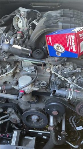 Thermostat replacement on the road. #grandcherokee