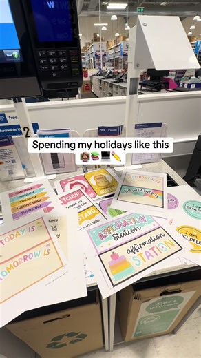 Let the laminating begin 🥳😆 #teachersoftiktok #teacherlife #beginningteacher #classroomsetup #2026 @Officeworks