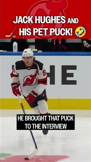 Jack brings his puck everywhere 😅