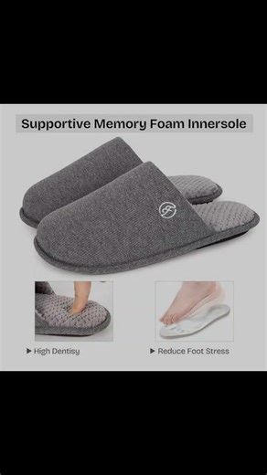 EverFoams Men's Cotton Knit Slippers Showcase