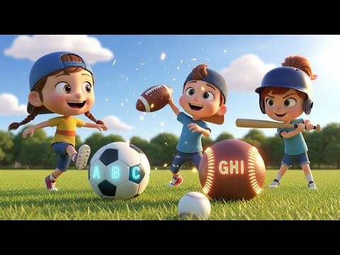 Learn A to Z with Ball Games and Sports ⚽🏈⚾ | ABC Song for Kids | Fun Alphabet Learning