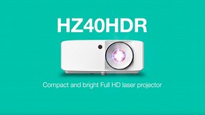 Discover the Optoma HZ40HDR compact and bright Full HD projector. Packing 4000 lumens or laser projection and eco-friendly features. A great option for movie nights or watching the football ⚽. https://bit.ly/4b95jFN | Optoma UK