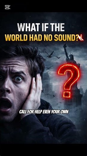 What if one day… all sound suddenly disappeared? 😳😳 #viral #horror #imagination #creepy