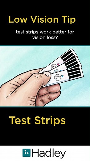 21 reactions | Did you know you can use your sense of touch to insert a test strip into your glucose meter? Check out today’s tip to learn how. #DiabetesAwareness #DiabetesAwarenessMonth #VisionLoss #HadleyHelps #LowVisionTips | Hadley | Facebook